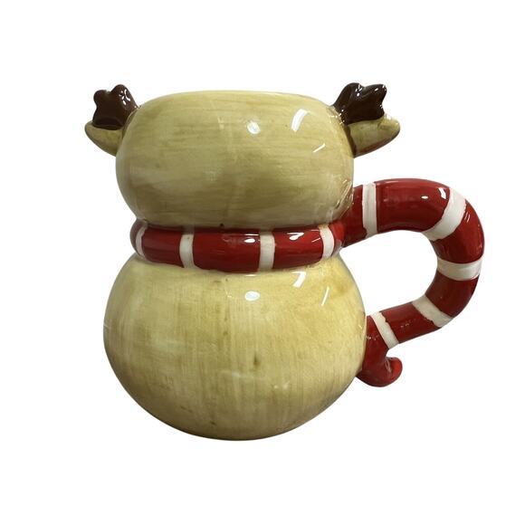 Johanna Parker Ceramic 16oz Vintage Snowman & Reindeer Coffee Cocoa Mug - Picture 11 of 16